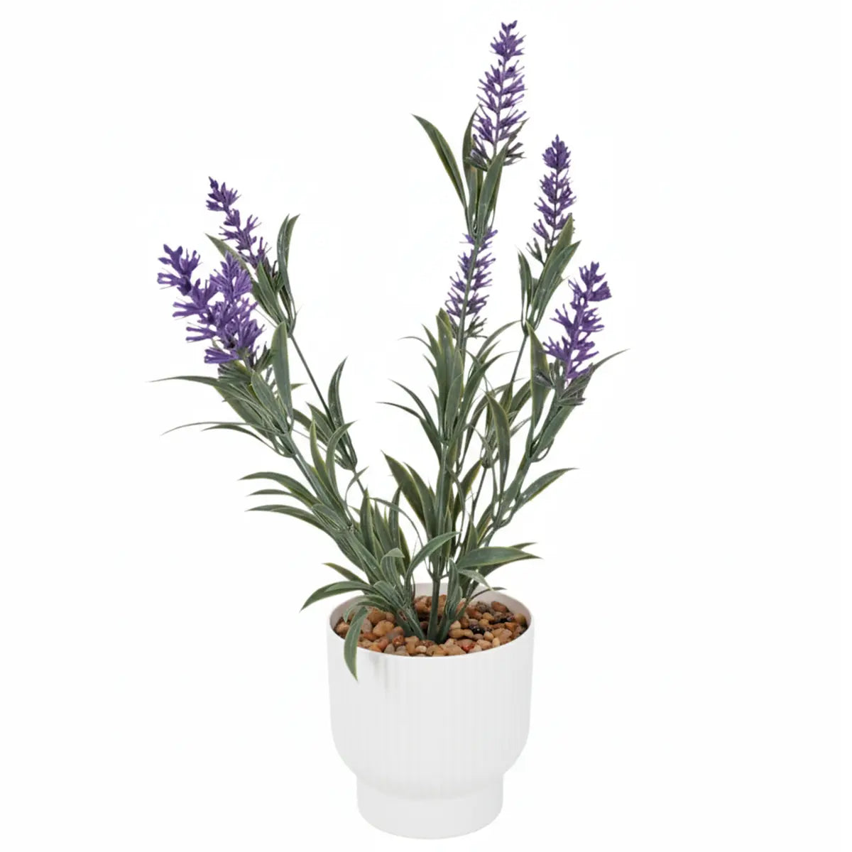 Lavanda Artificial Morada con Maceta