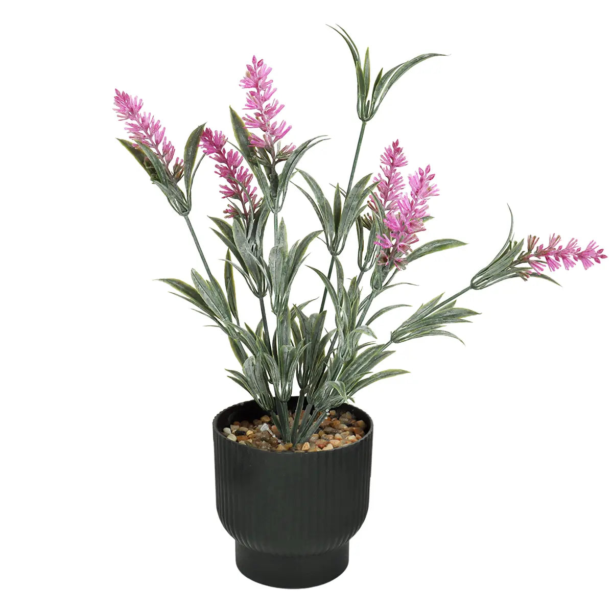 Lavanda Artificial con Maceta, Color Rosa