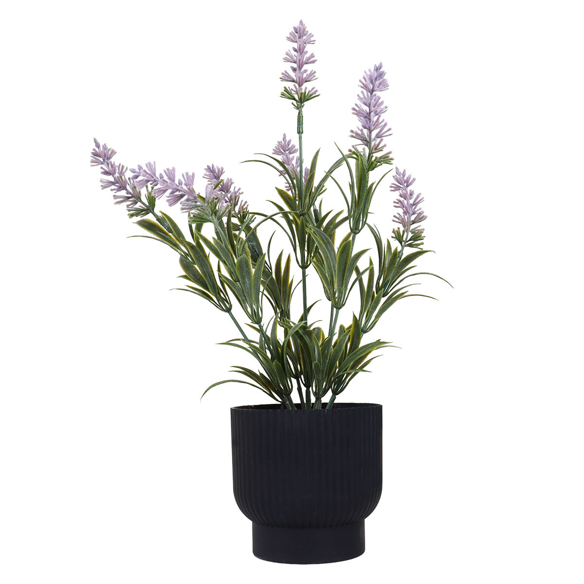 Lavanda Artificial con Maceta, Color Lila