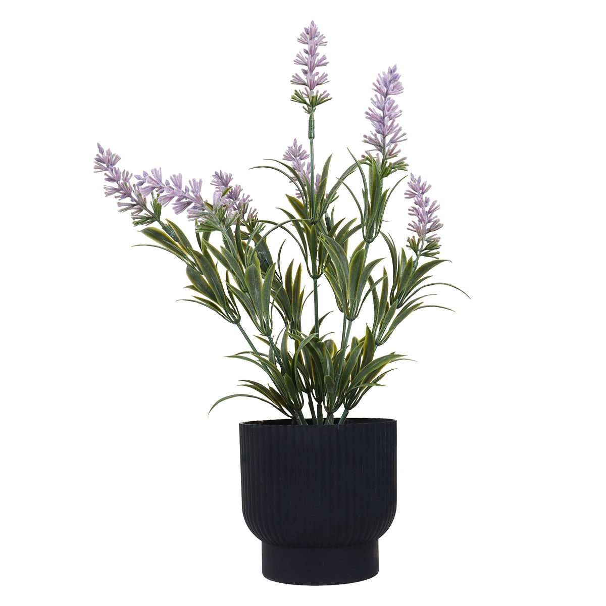 Lavanda Artificial con Maceta, Color Lila