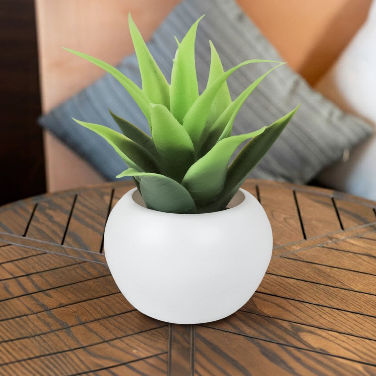 Mini Maceta, Planta Artificial, Agave