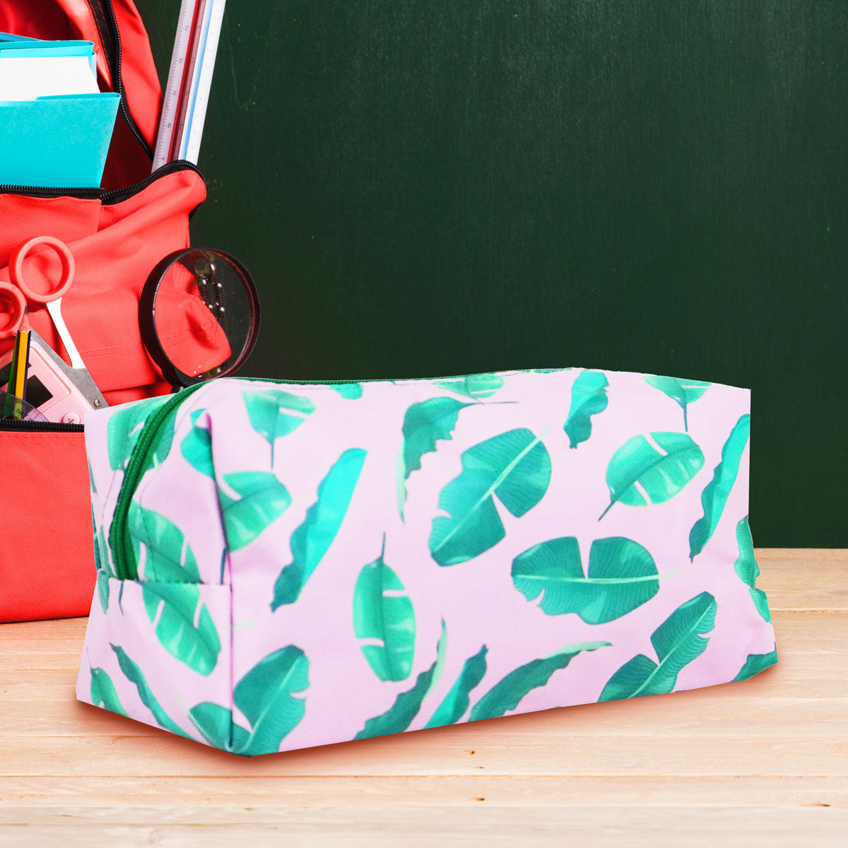 Cosmetiquera Diseño Hojas