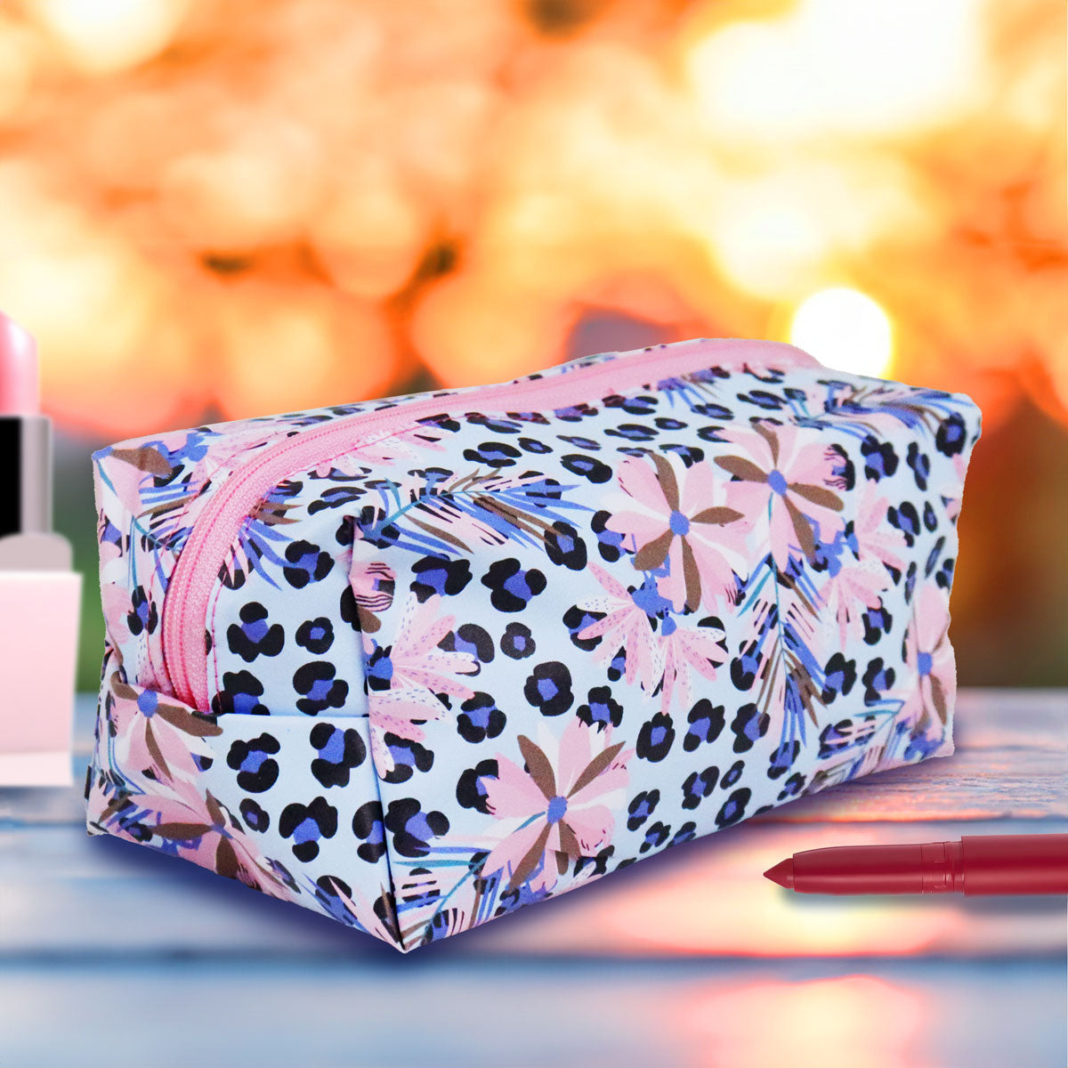 Cosmetiquera Diseño Flores