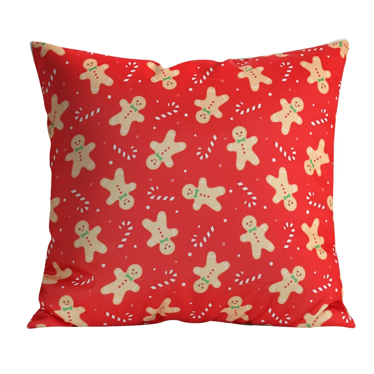 Cojín Cuadrado Navideño, Color Rojo