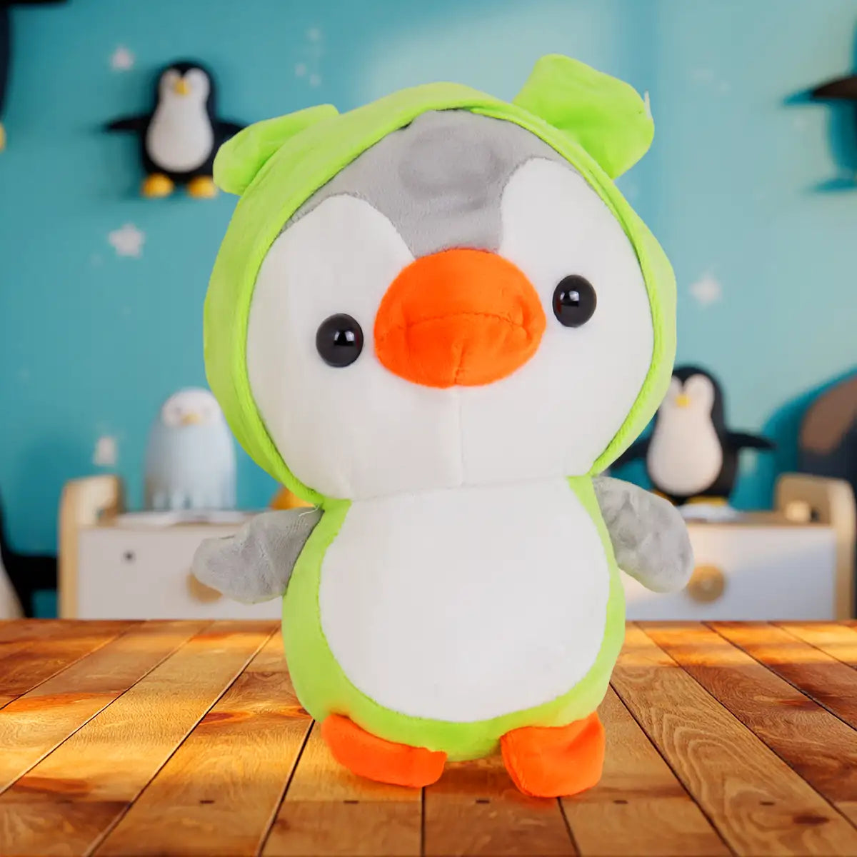 Peluche, Pingüino, Color Verde