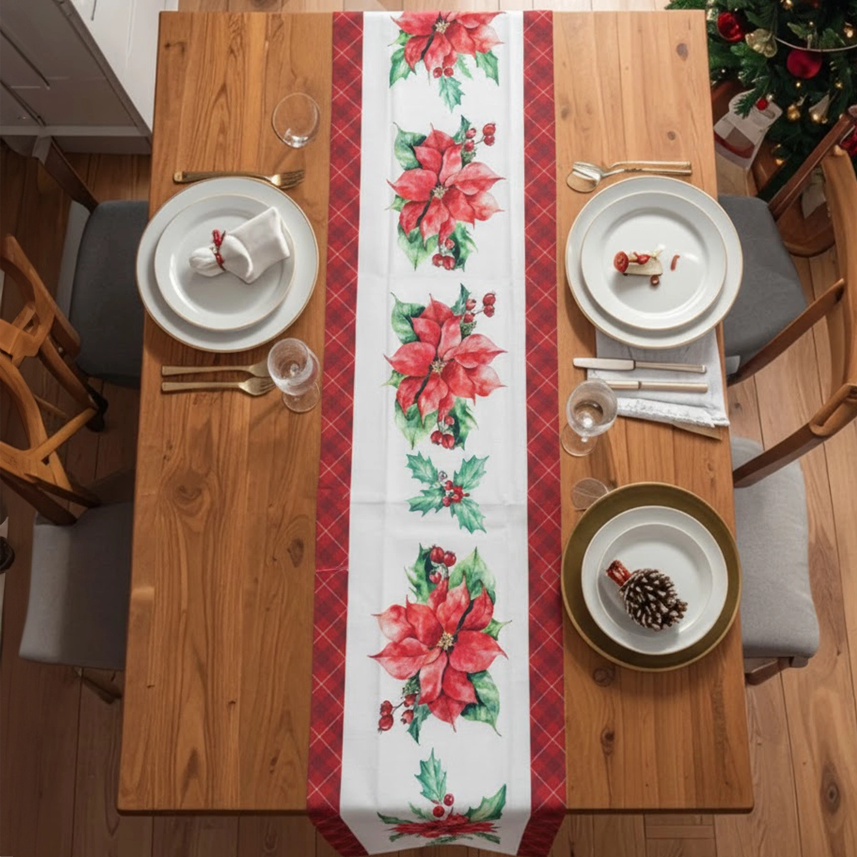 Camino de Mesa Navideño, Diseño Nochebuena