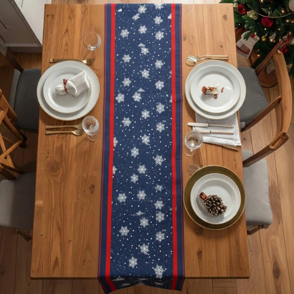 Camino de Mesa Navideño, Diseño Copo de Nieve