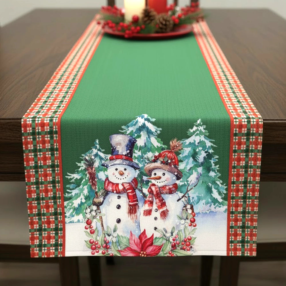 Camino de Mesa Navideño, Diseño Snowman