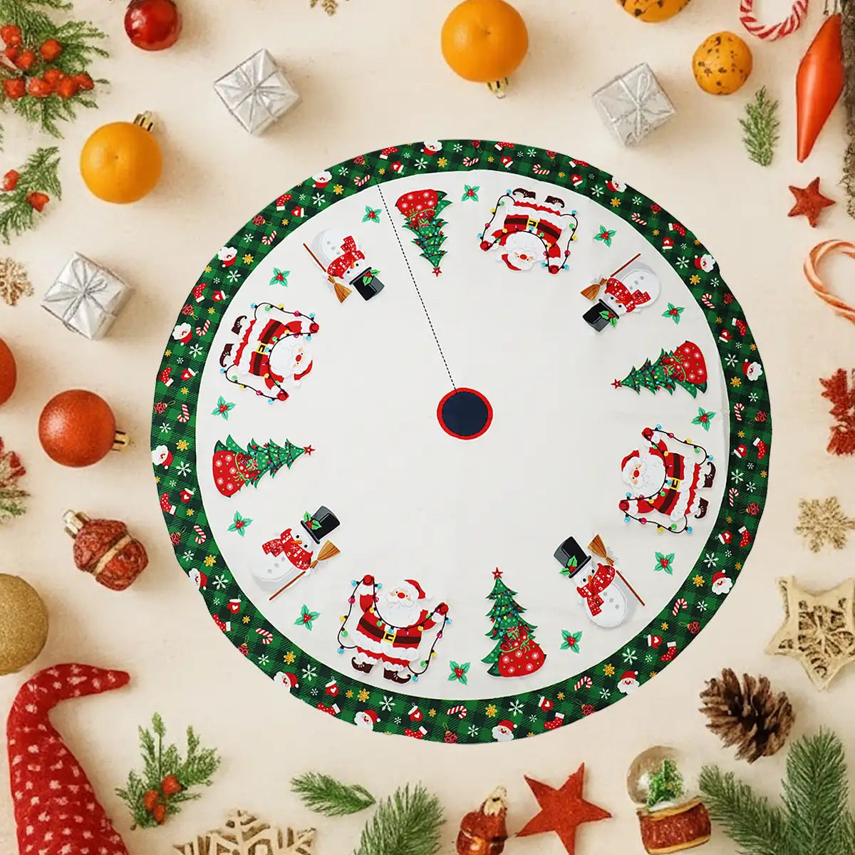 Pie de Árbol Navideño, Diseño Santa