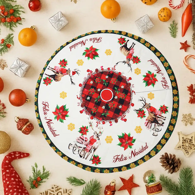 Pie de Árbol Navideño, Diseño Renos