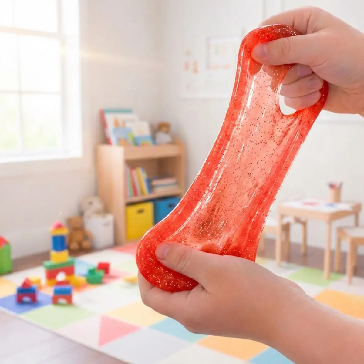 Slime, Tubo, Color Rojo, 400 gr