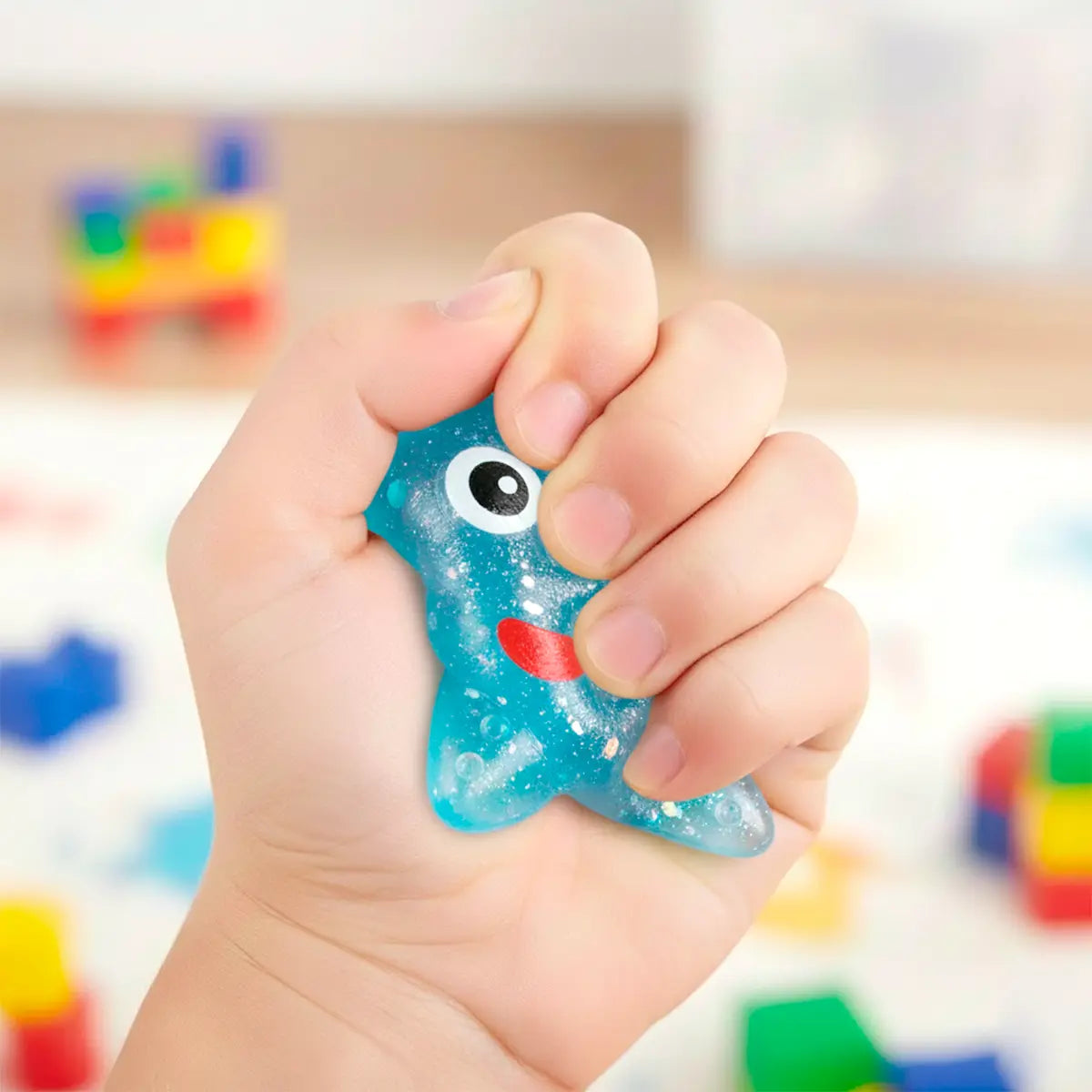 Squishy Antiestrés, Estrella, Color Azul