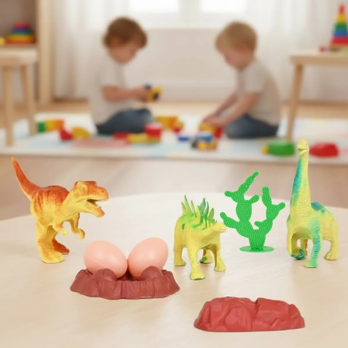 Set de Dinosaurios con Accesorios, 8 pzas