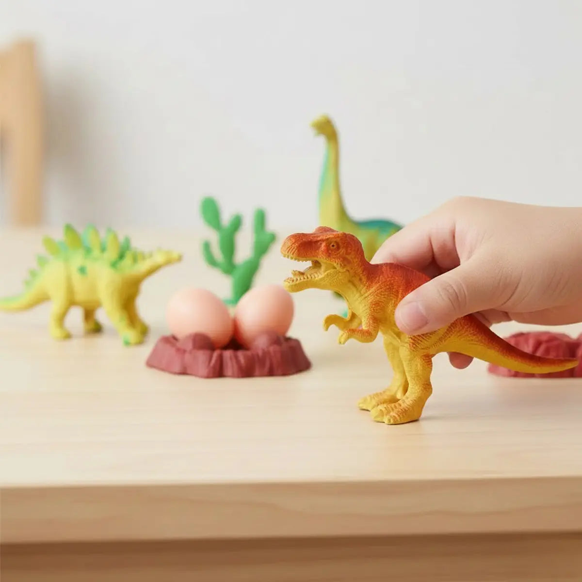 Set de Dinosaurios con Accesorios, 8 pzas