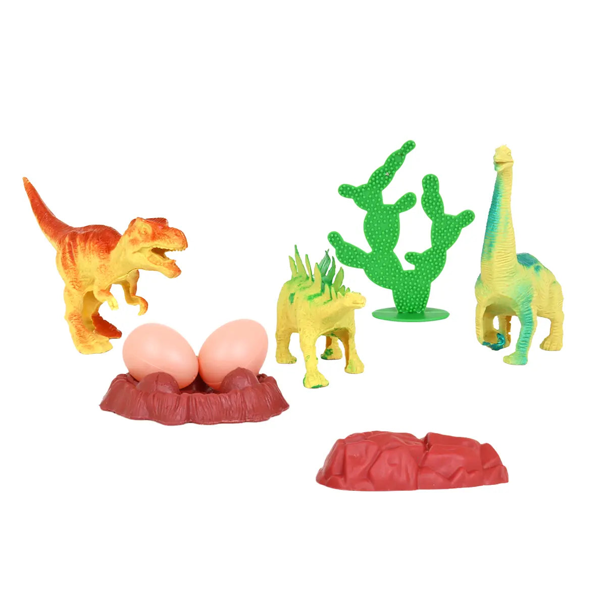 Set de Dinosaurios con Accesorios, 8 pzas