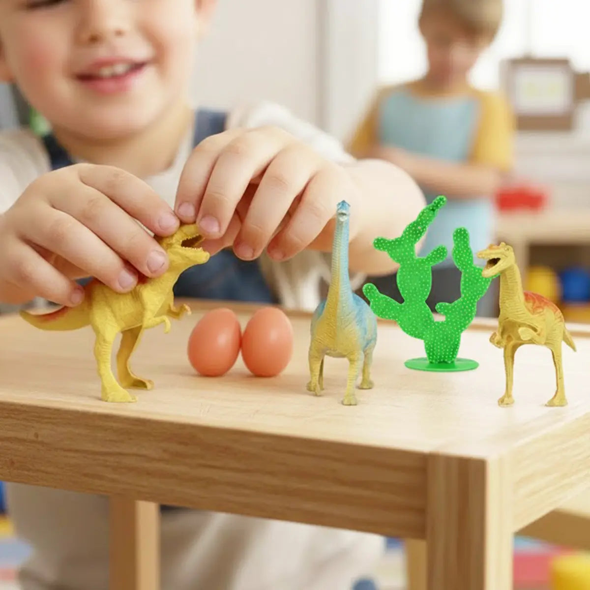 Set de Dinosaurios con Accesorios, 6 pzas