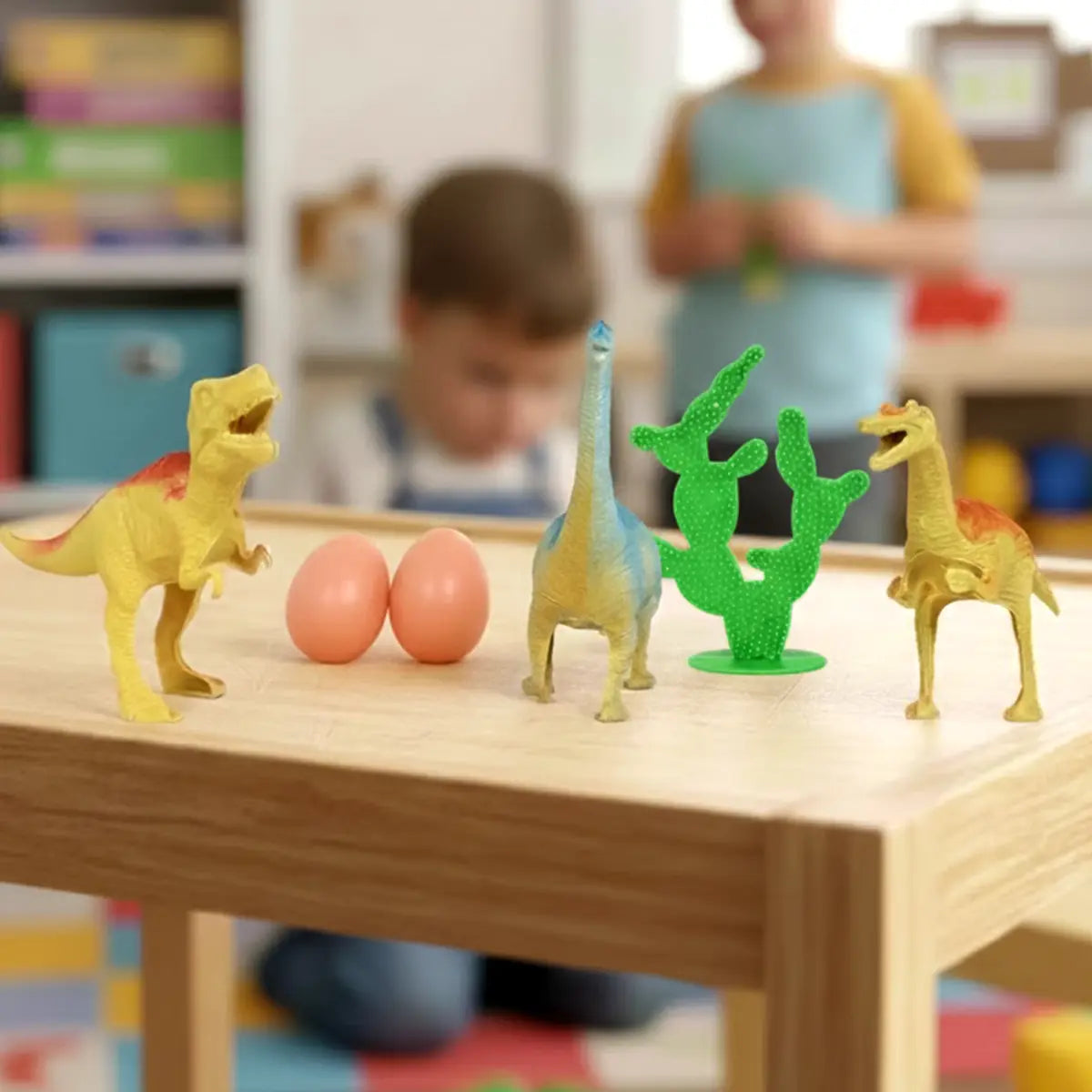 Set de Dinosaurios con Accesorios, 6 pzas