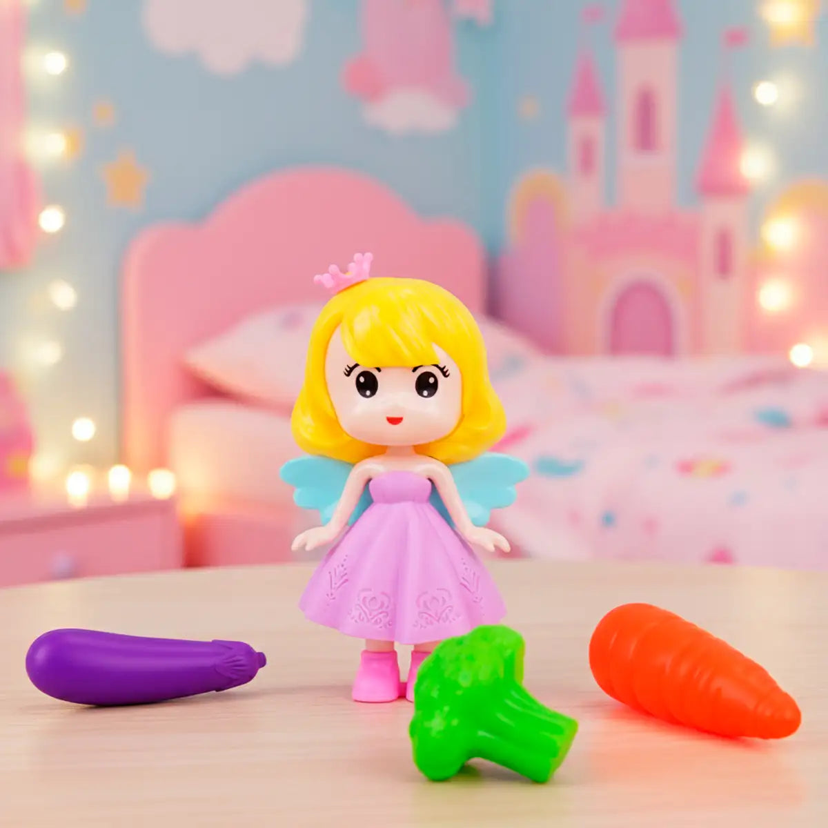 Set de Muñeca Hada con Accesorios, Verduras