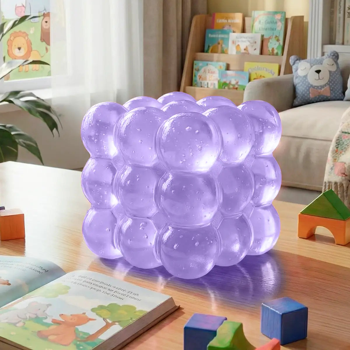 Squishy con Textura, Color Morado