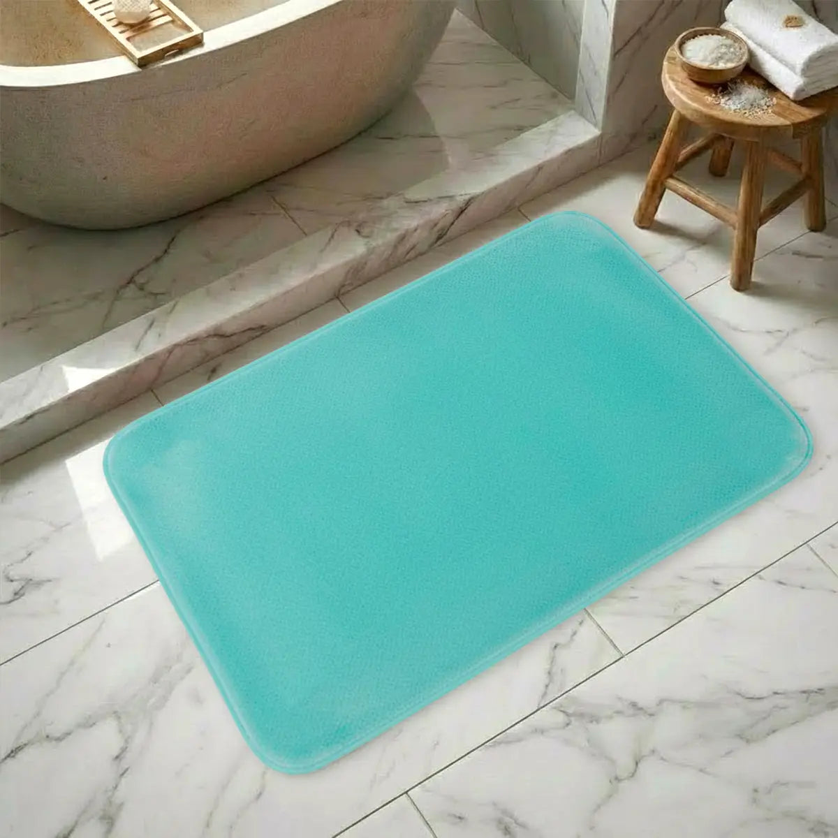 Tapete, Color Azul, Rectangular