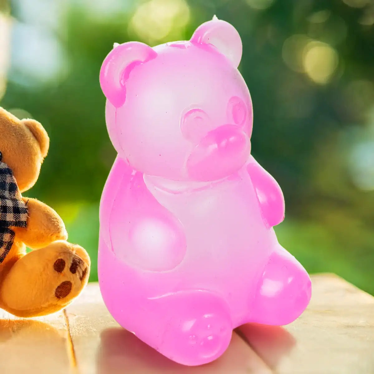 Squishy Antiestrés, Oso, Color Rosa