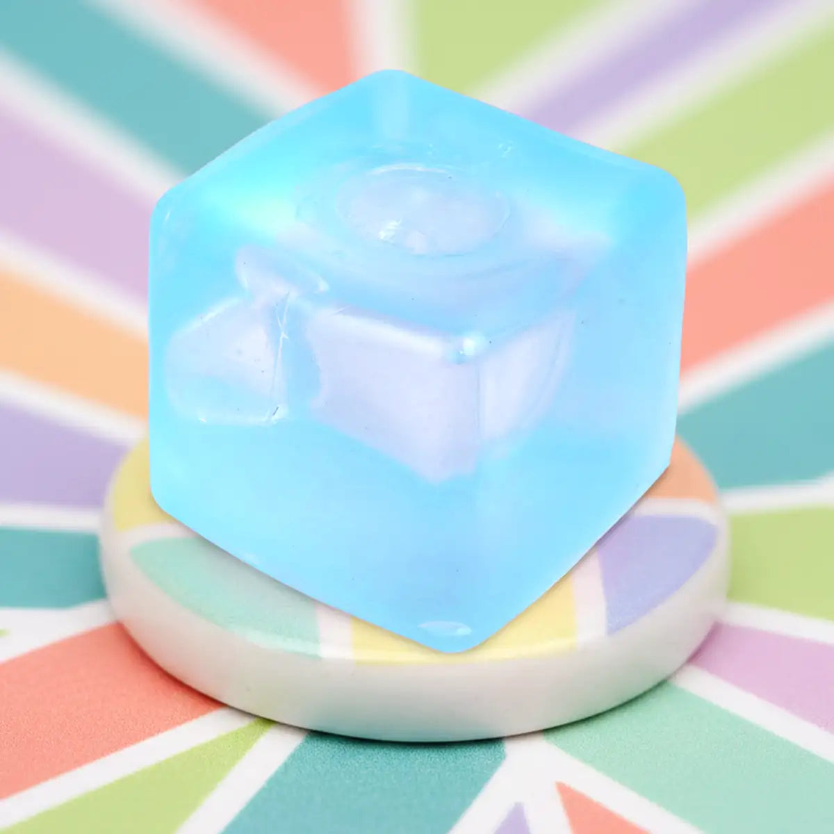 Squishy Antiestrés, Cubo, Color Azul