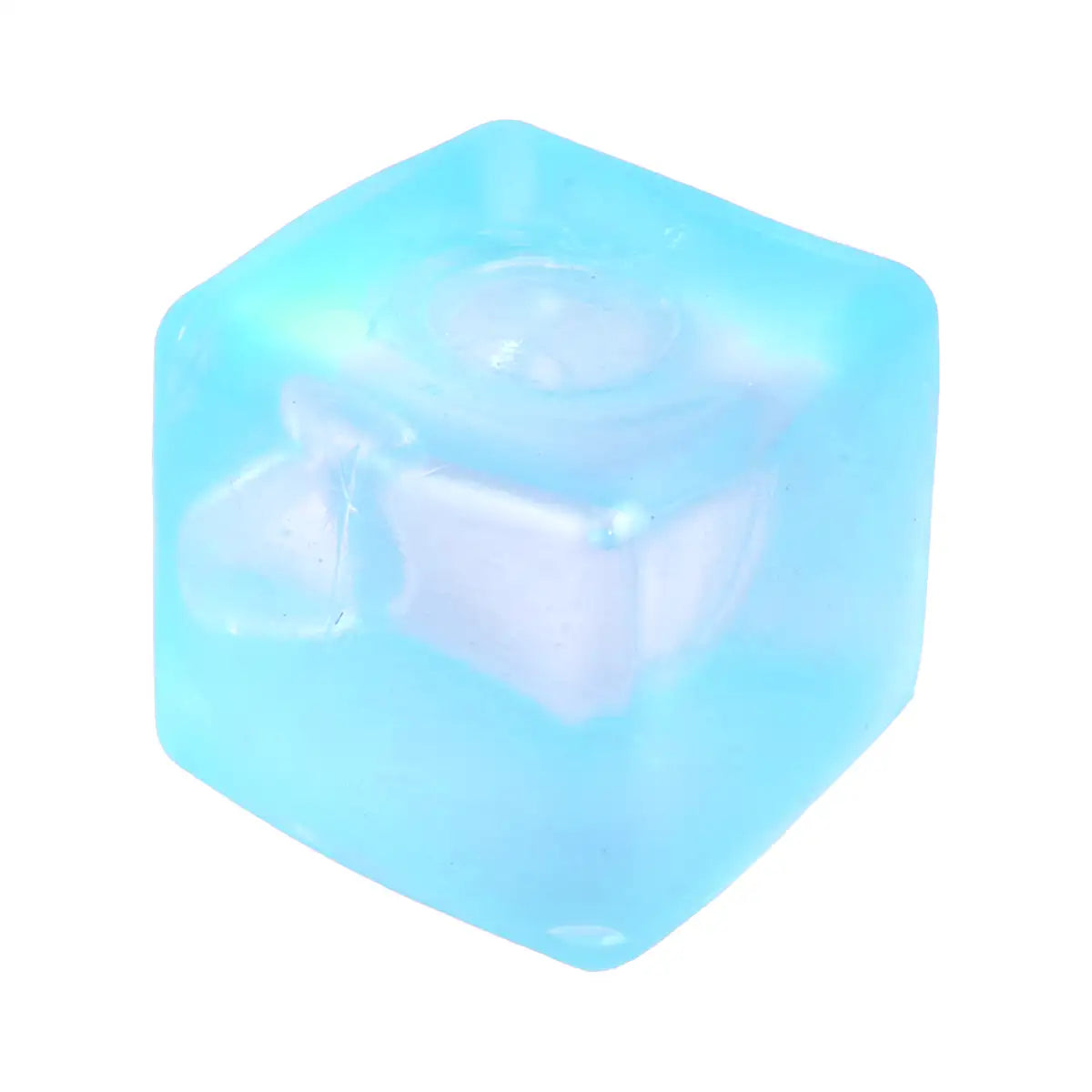 Squishy Antiestrés, Cubo, Color Azul