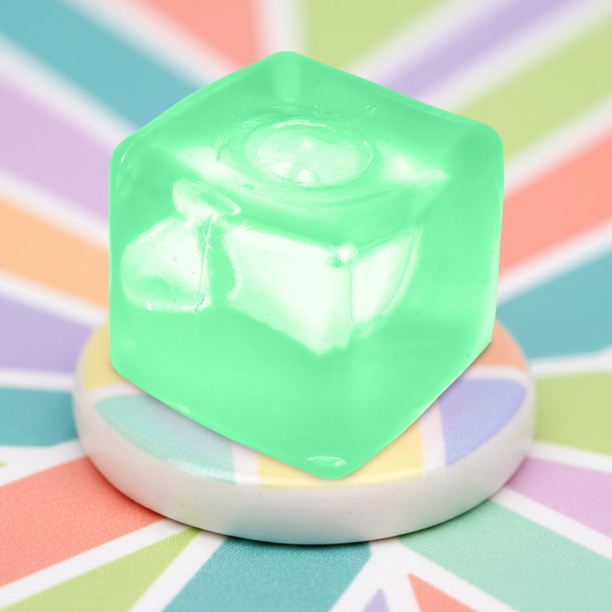 Squishy Antiestrés, Cubo, Color Verde