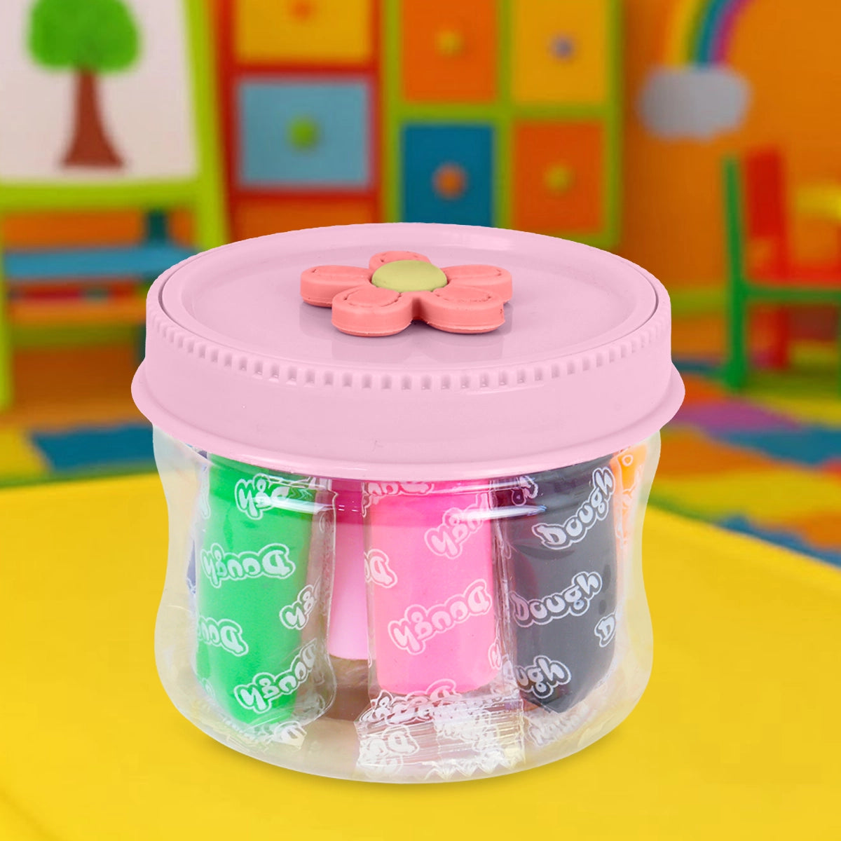 Set de Masas, Tapa Flor, 10 pzas, Color Rosa