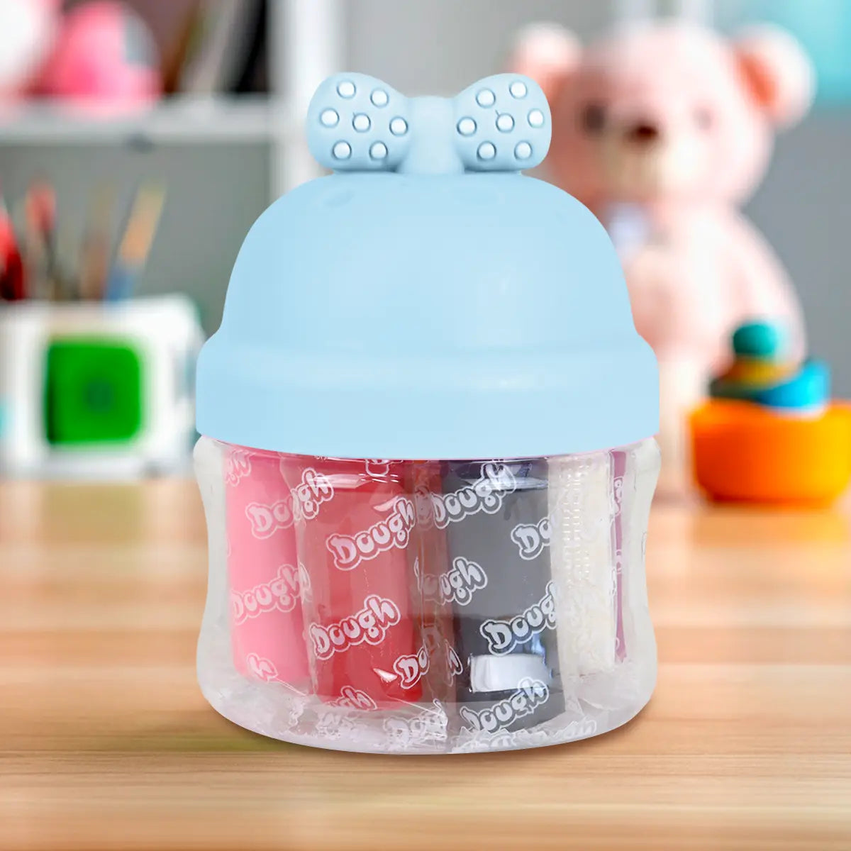 Set de Masas, Moño, 10 pzas, Color Azul