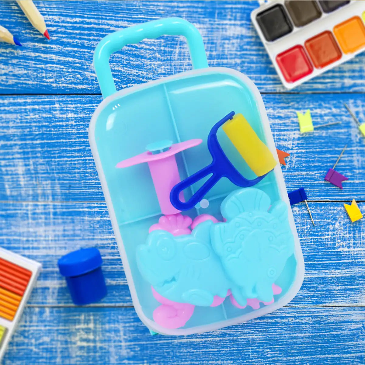 Masa Mágica, Maleta, Color Azul