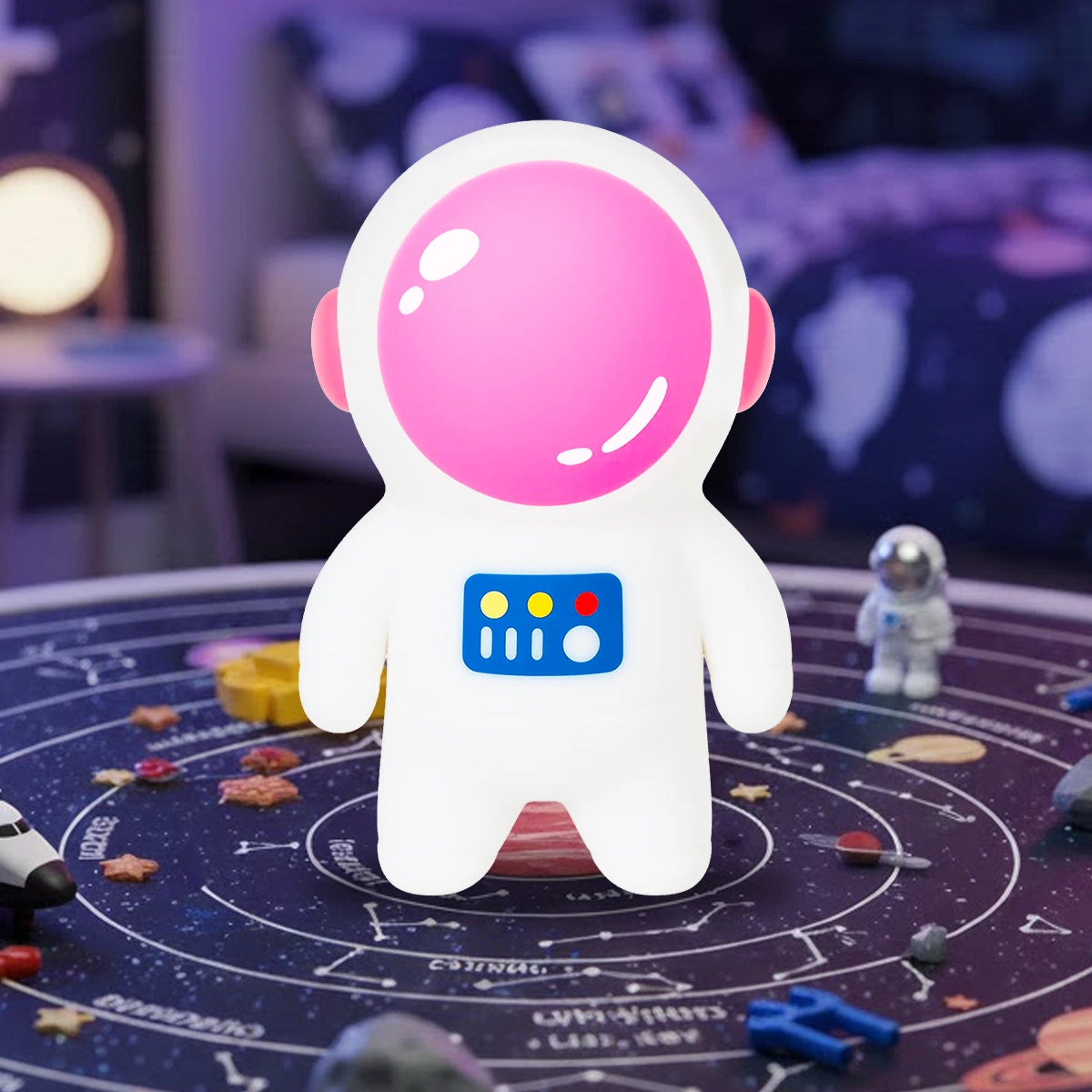 Squishy Antiestrés, Astronauta, Color Rosa