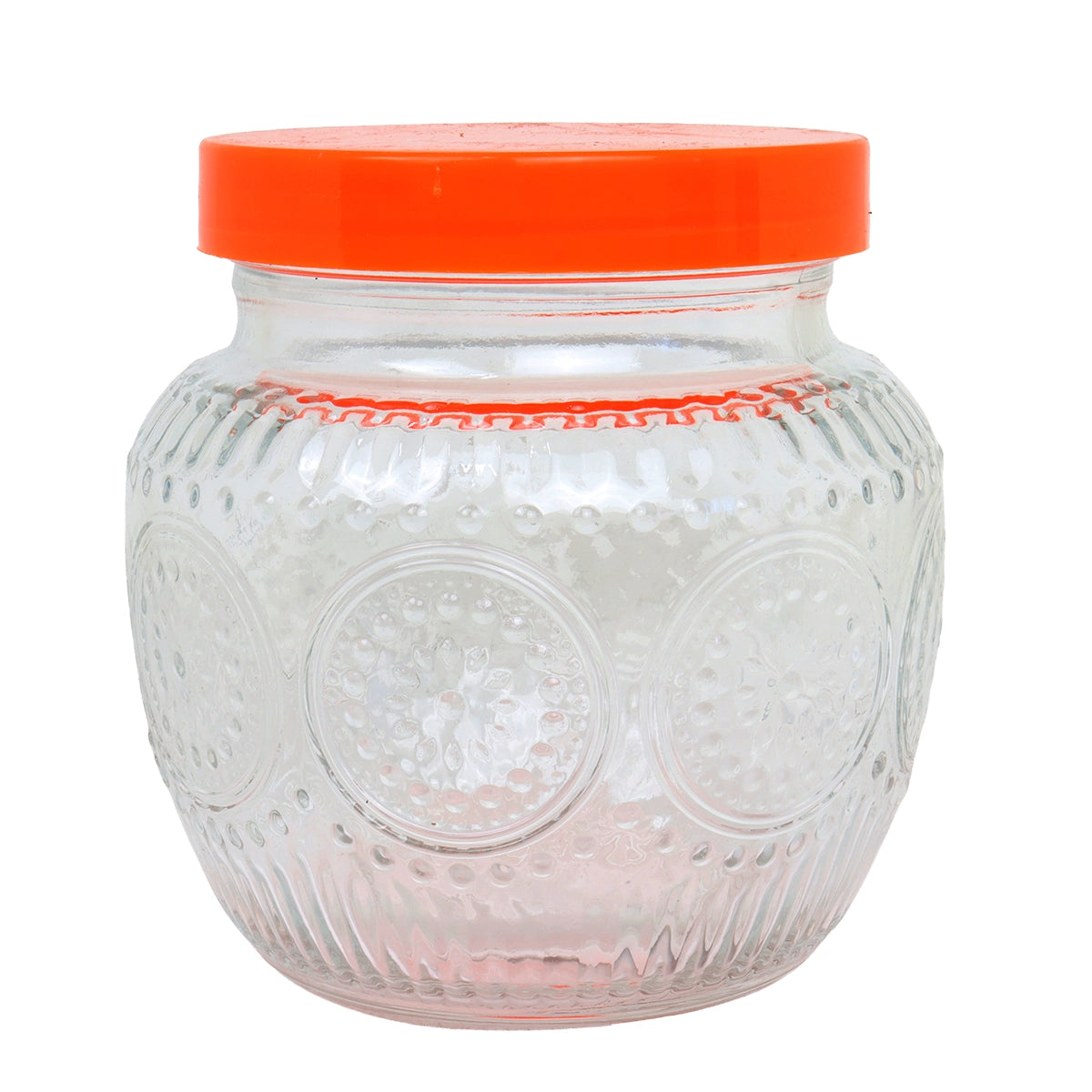 Frasco con Tapa, Color Naranja, 720 ml