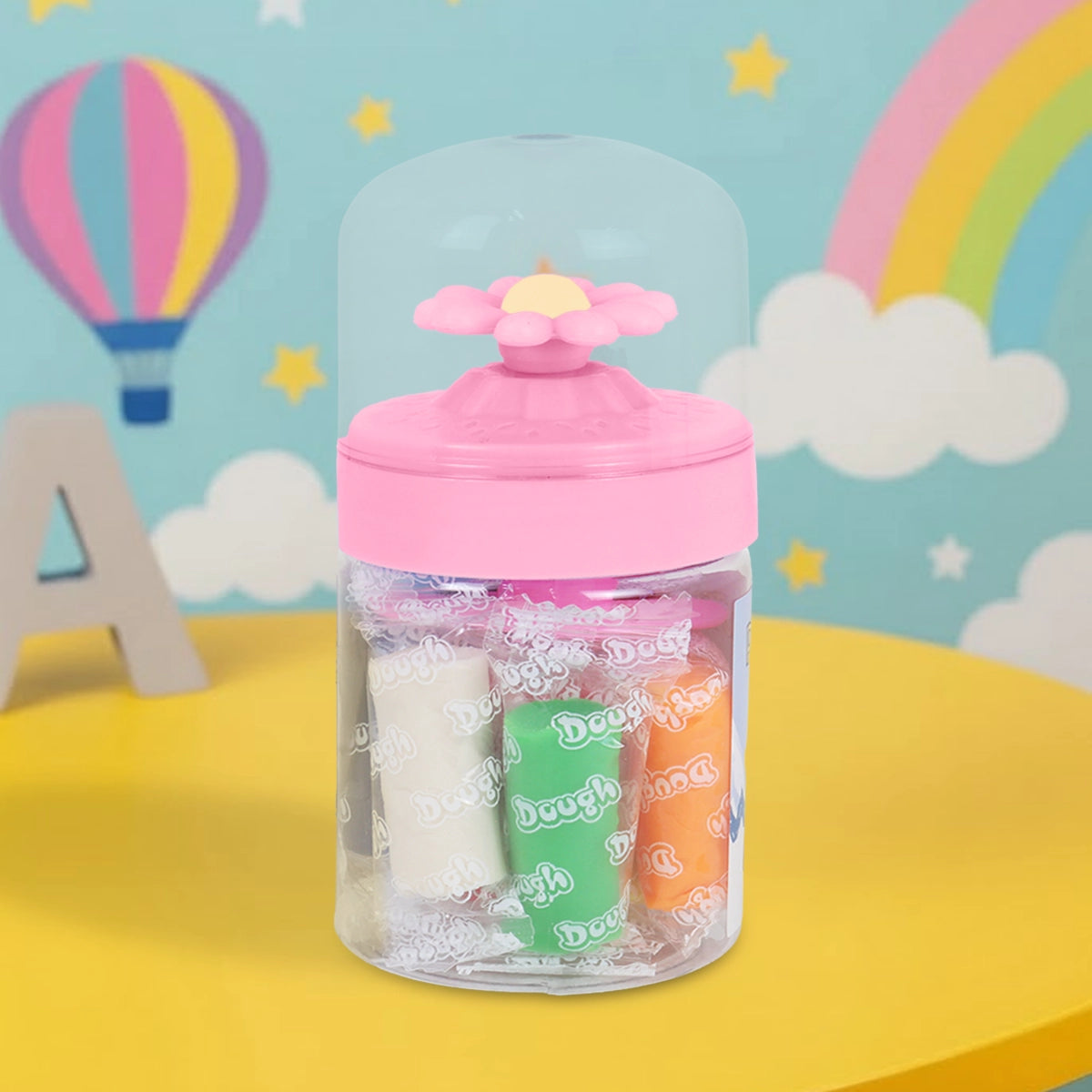 Set de Masas, Tapa Flor, 8 pzas, Color Rosa