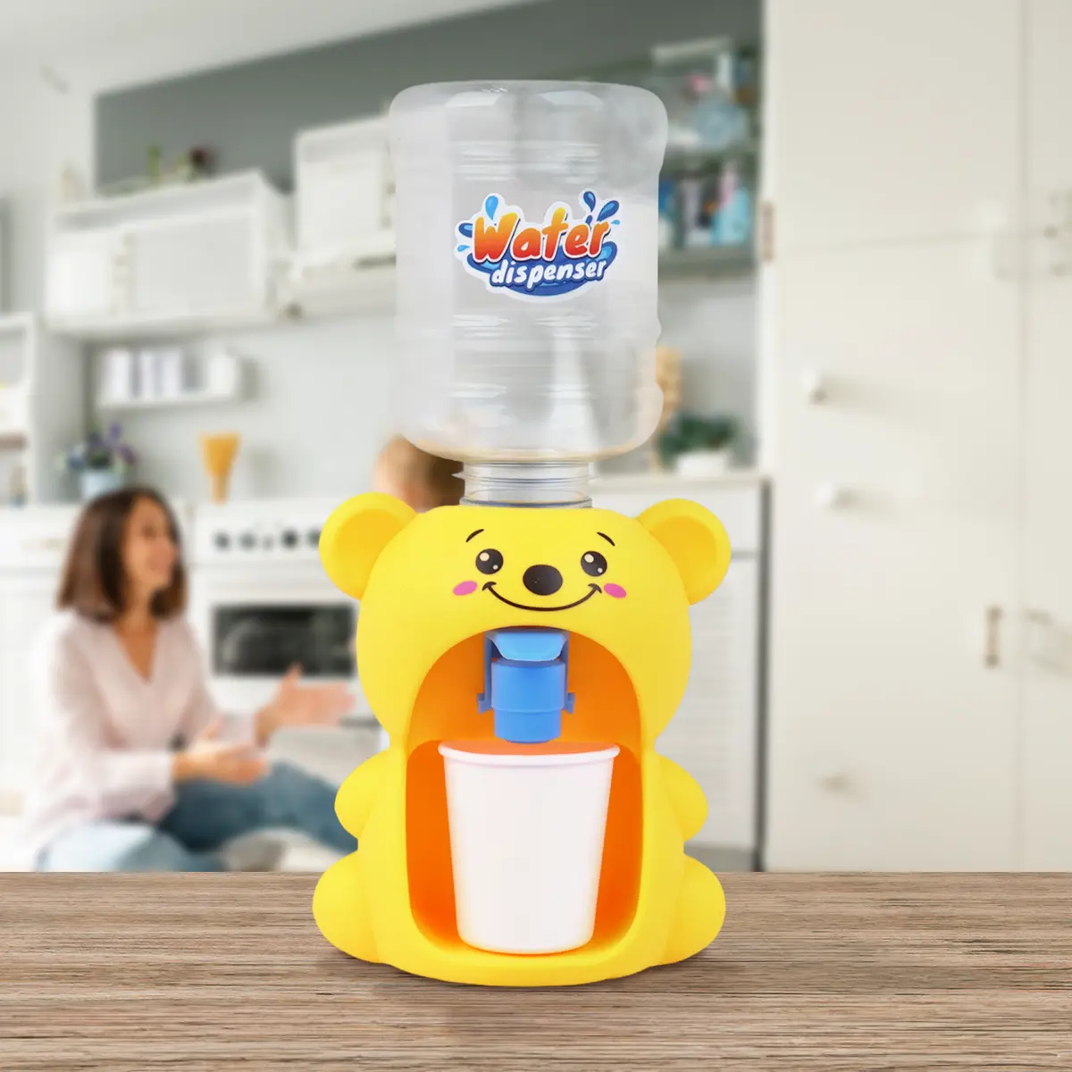 Dispensador de Agua, Oso, Color Amarillo