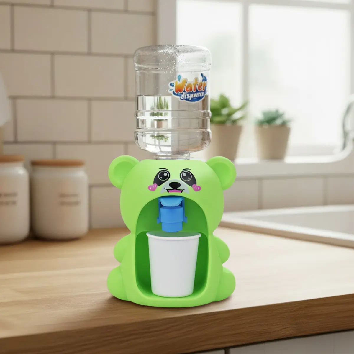 Dispensador de Agua, Oso, Color Verde