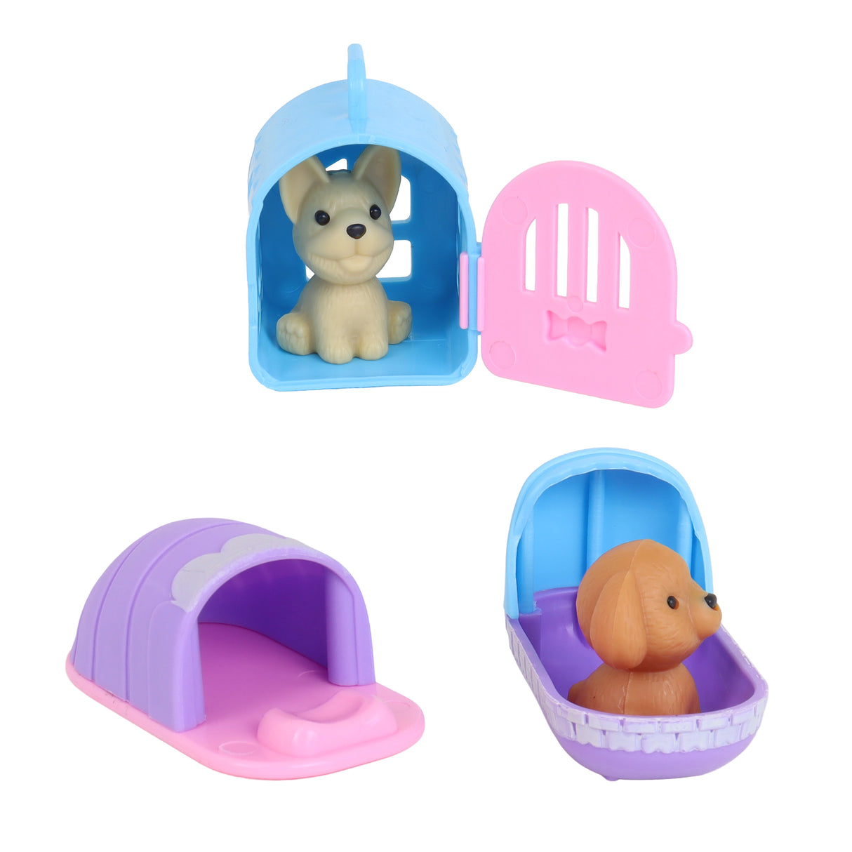 Set Mascota con Casa y Juguete, Color Azul