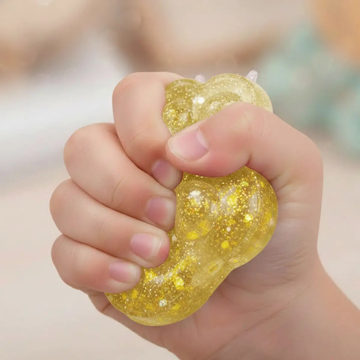 Squishy Antiestrés, Huella, Color Amarillo