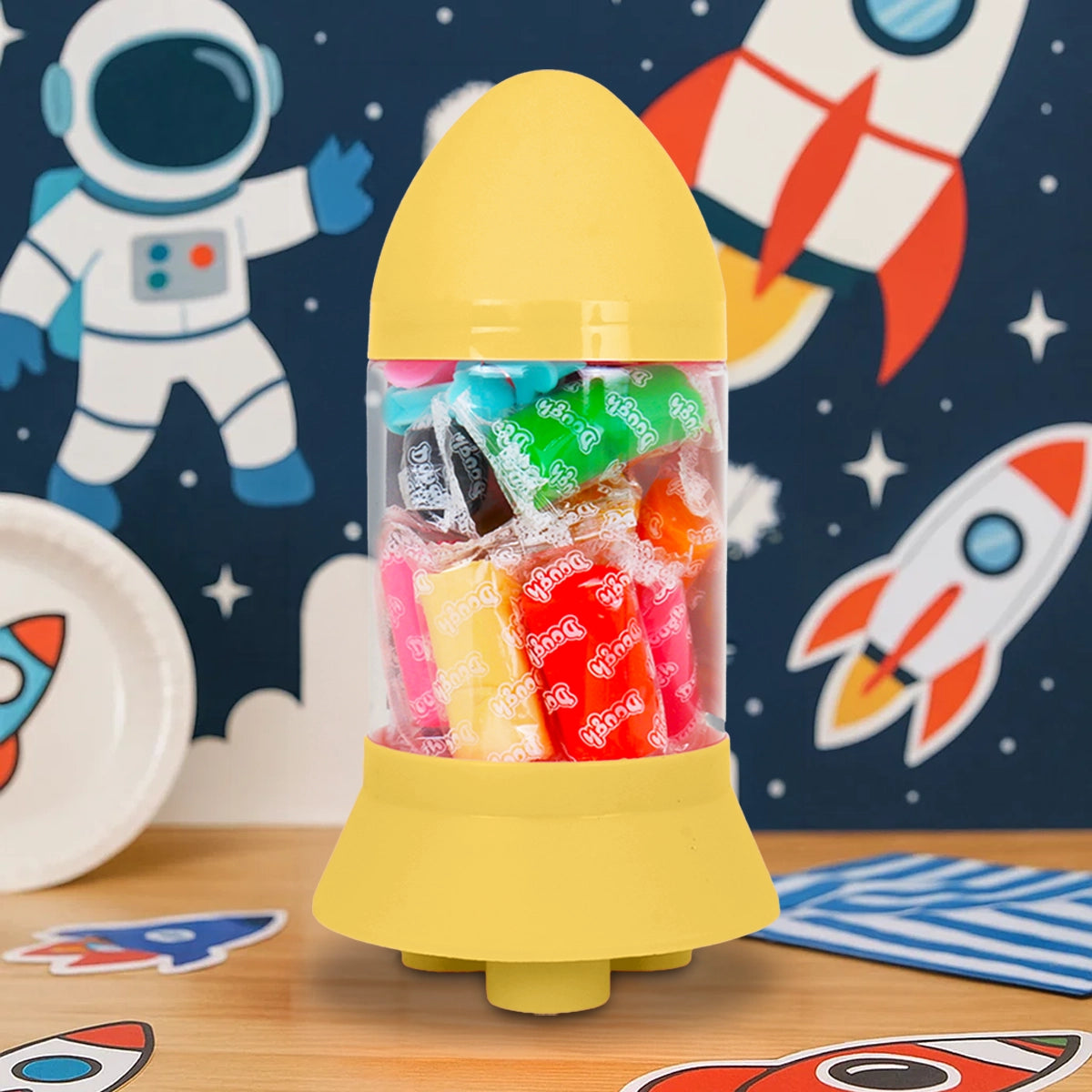 Set de Masas, Cohete, 12 pzas, Color Amarillo