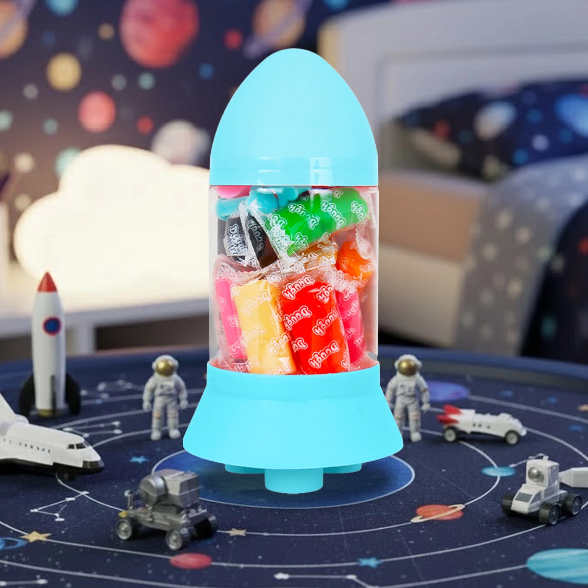 Set de Masas, Cohete, 12 pzas, Color Azul