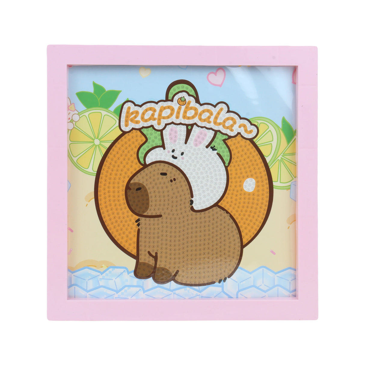 Set Marco con Cuentas DIY, Capibara, Color Rosa