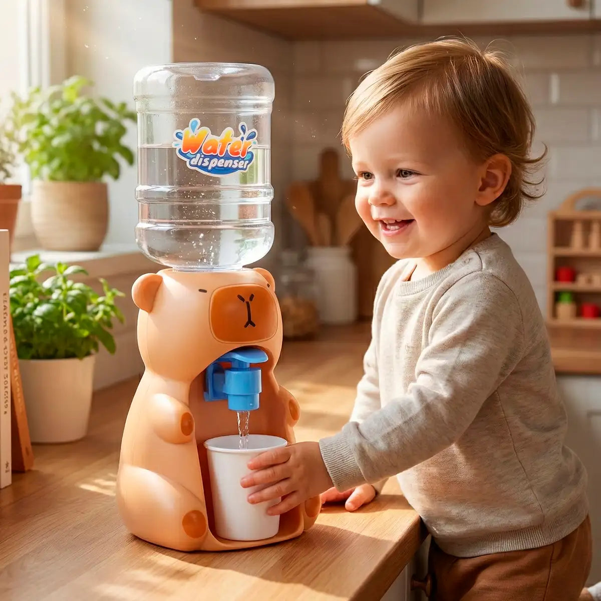 Dispensador de Agua, Capibara, Color Café