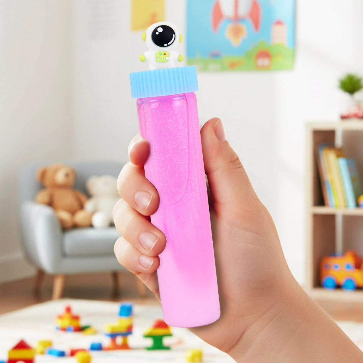 Astronauta, Slime, Color Rosa, 110 gr