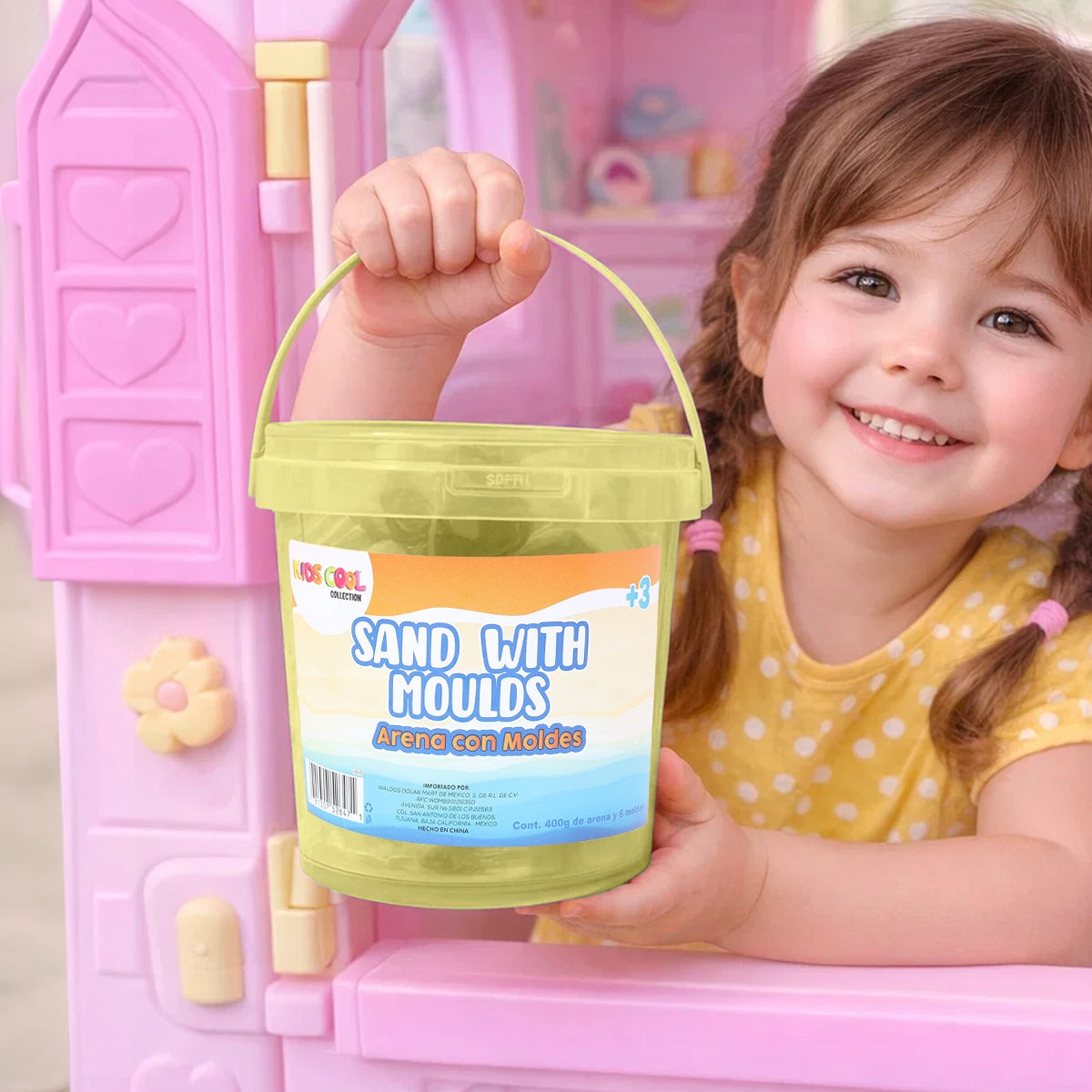 Arena Mágica, Color Amarillo, 400 gr