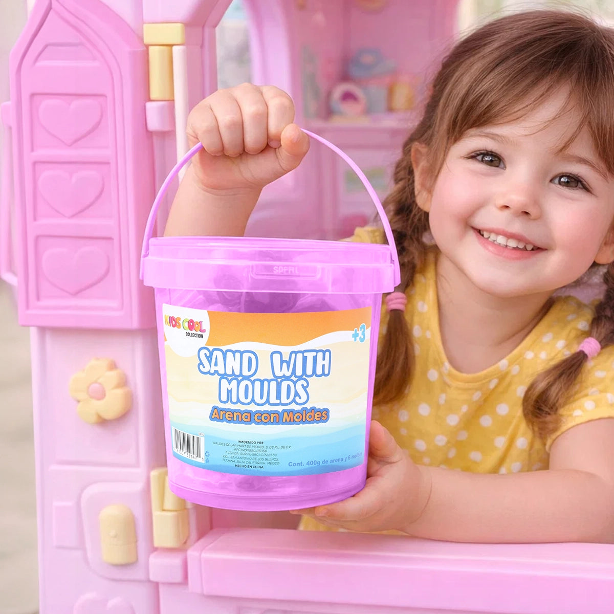 Arena Mágica, Color Morado, 400 gr