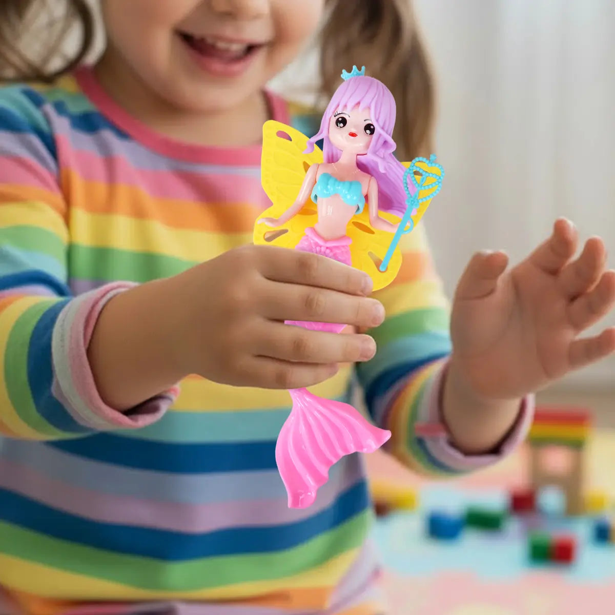 Muñeca Sirena Hada, Color Rosa