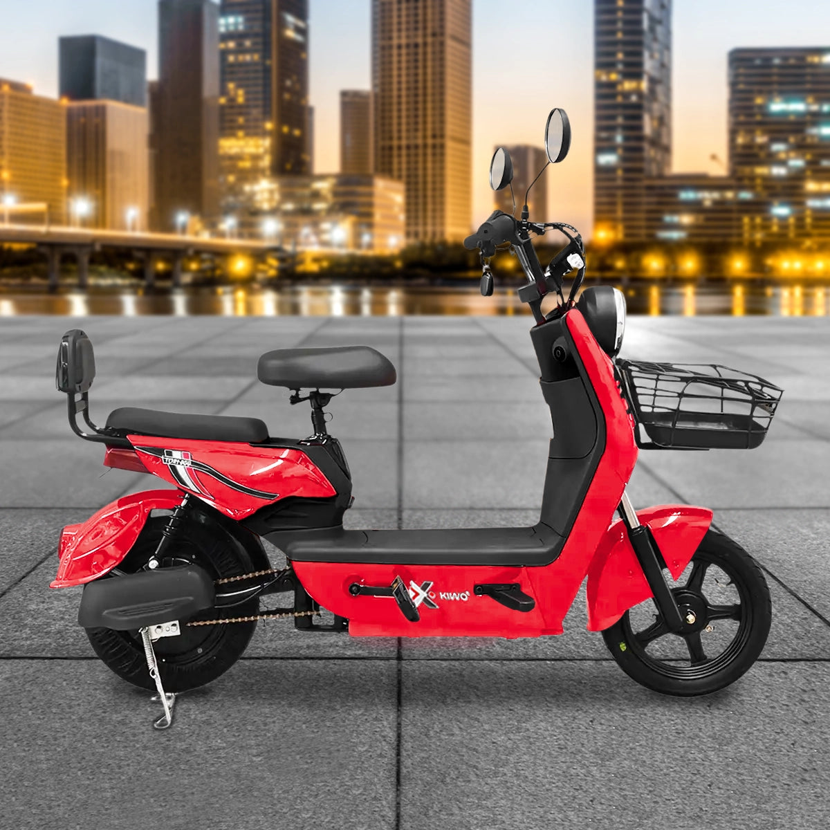 Bicicleta Eléctrica, Tori 800, Color Rojo