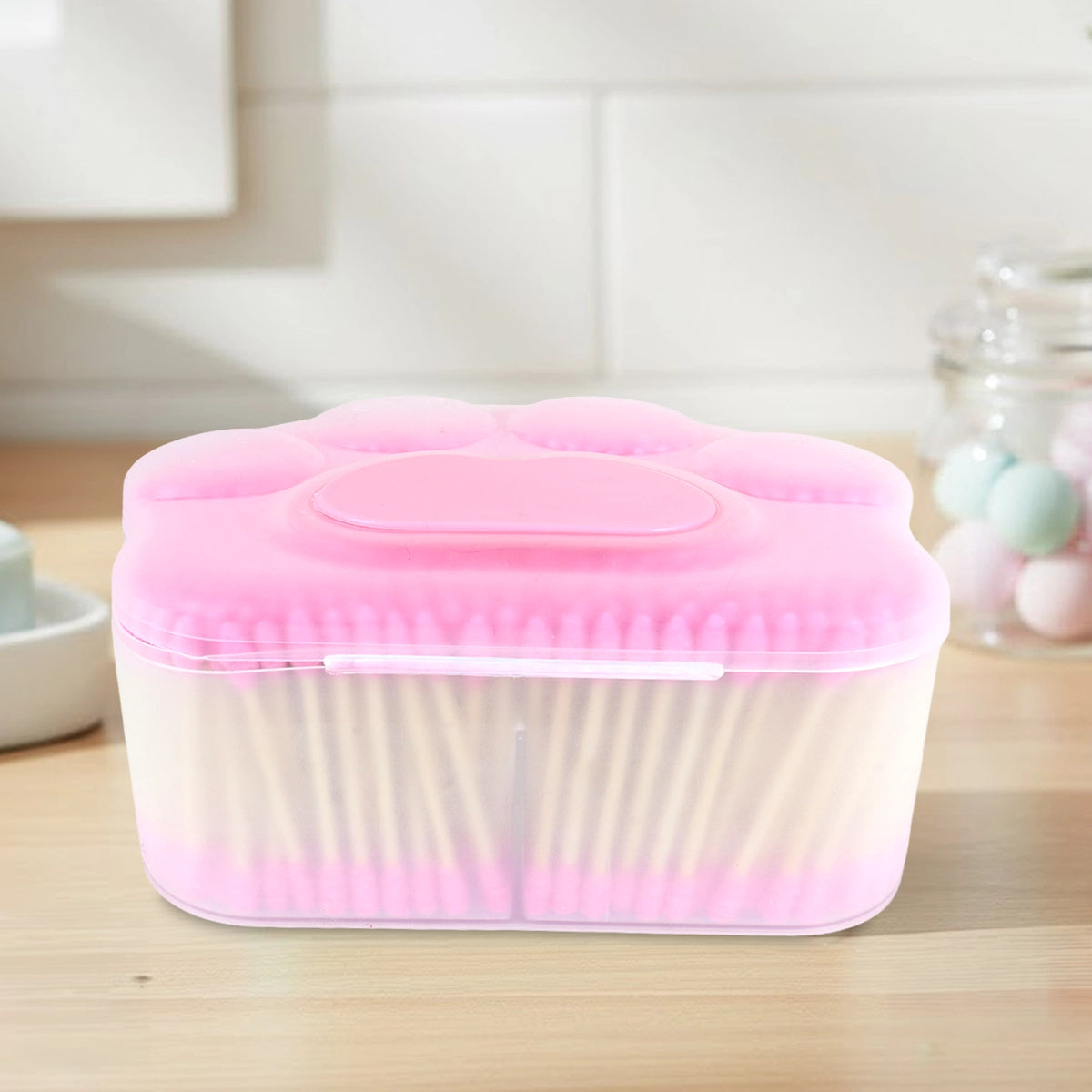 Hisopos de Bambú, Stylesh, Color Rosa