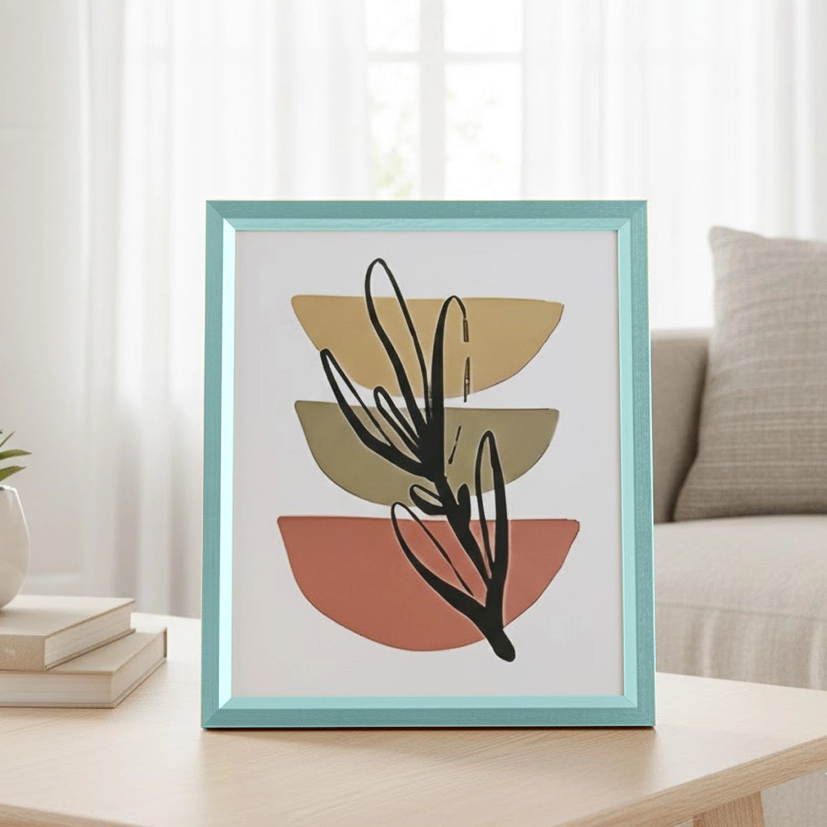 Portarretrato, Diseño Planta, Color Aqua