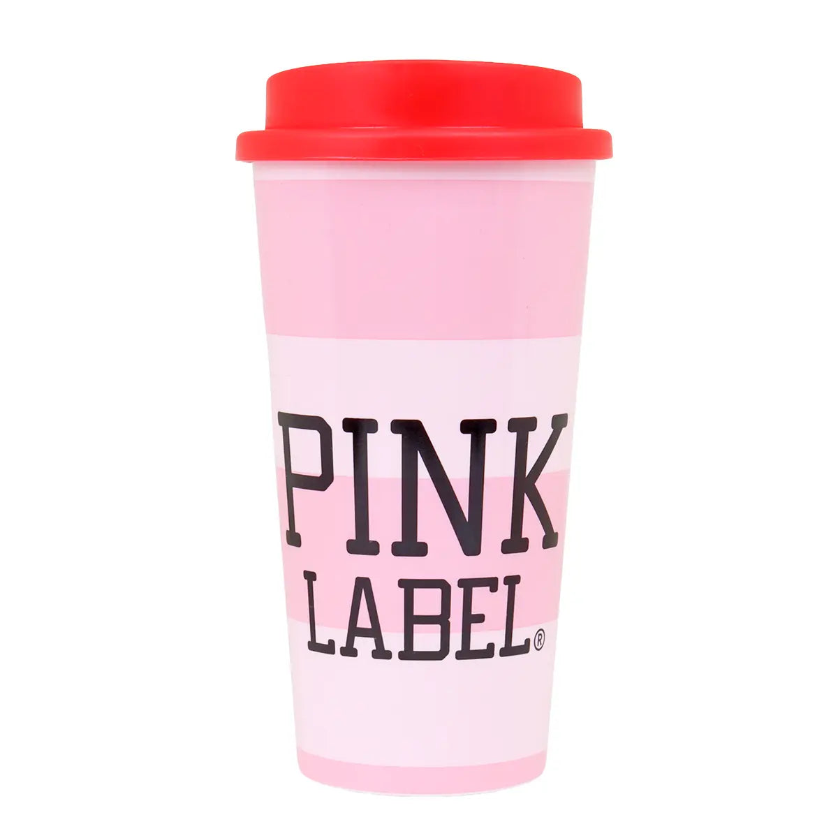 Vaso de Plástico con Tapa, Pink Label